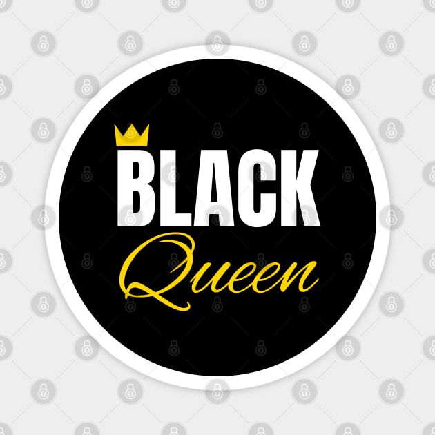 Black Queen, Black History, African American, for Black Women Magnet by UrbanLifeApparel